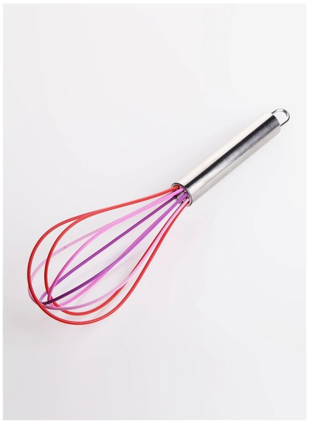 Silicone Whisk Colorful Whisk with Metal Handle