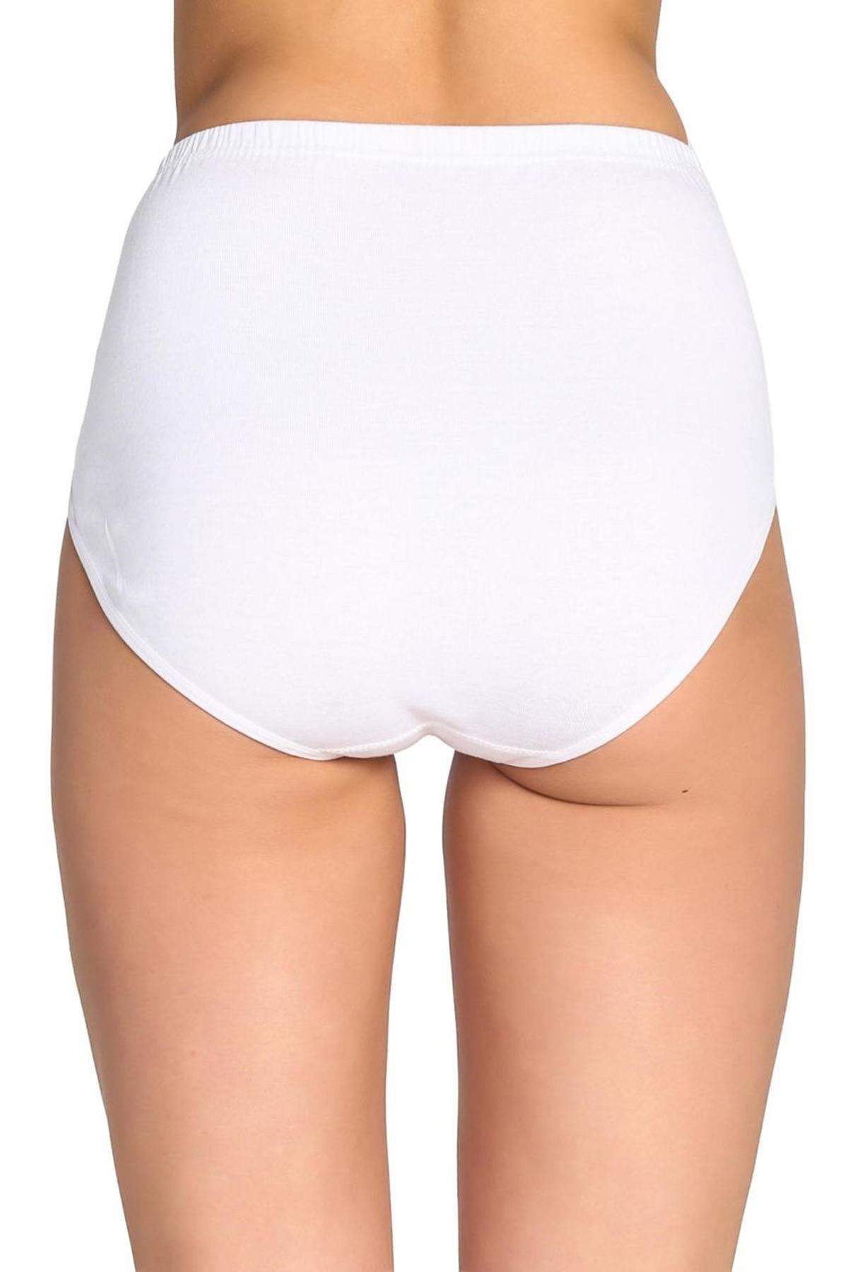 Women's High Waist Bato Thick Rubber Panties White