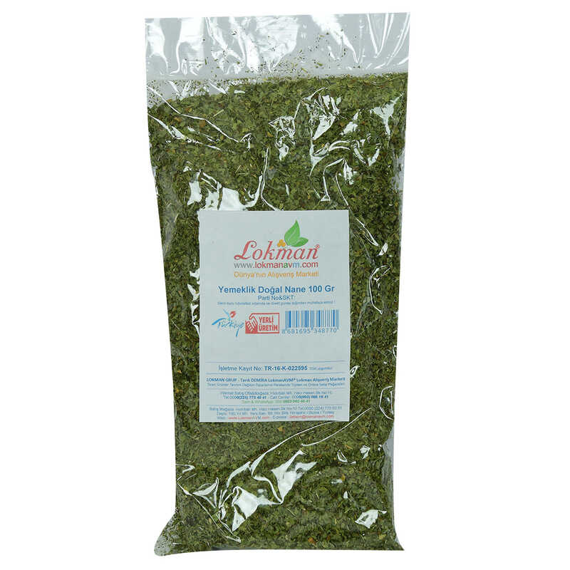 Mint Natural Edible 100 Gr Package