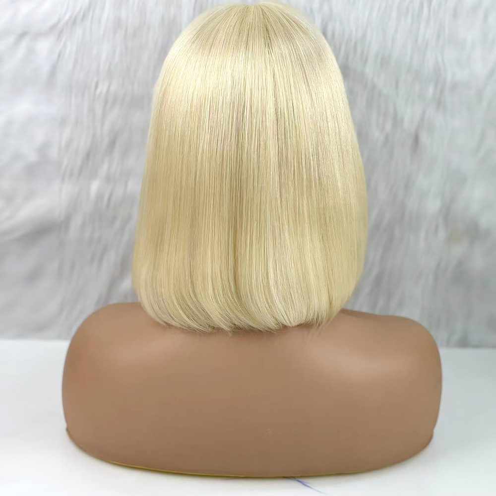 Platinum T Lace Real Hair Blunt Wig