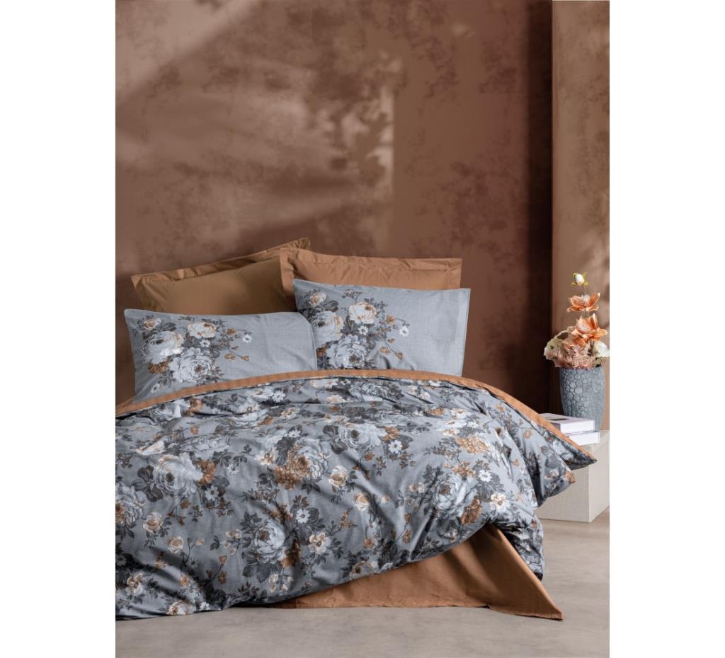 Double Duvet Cover Lenora Coffee