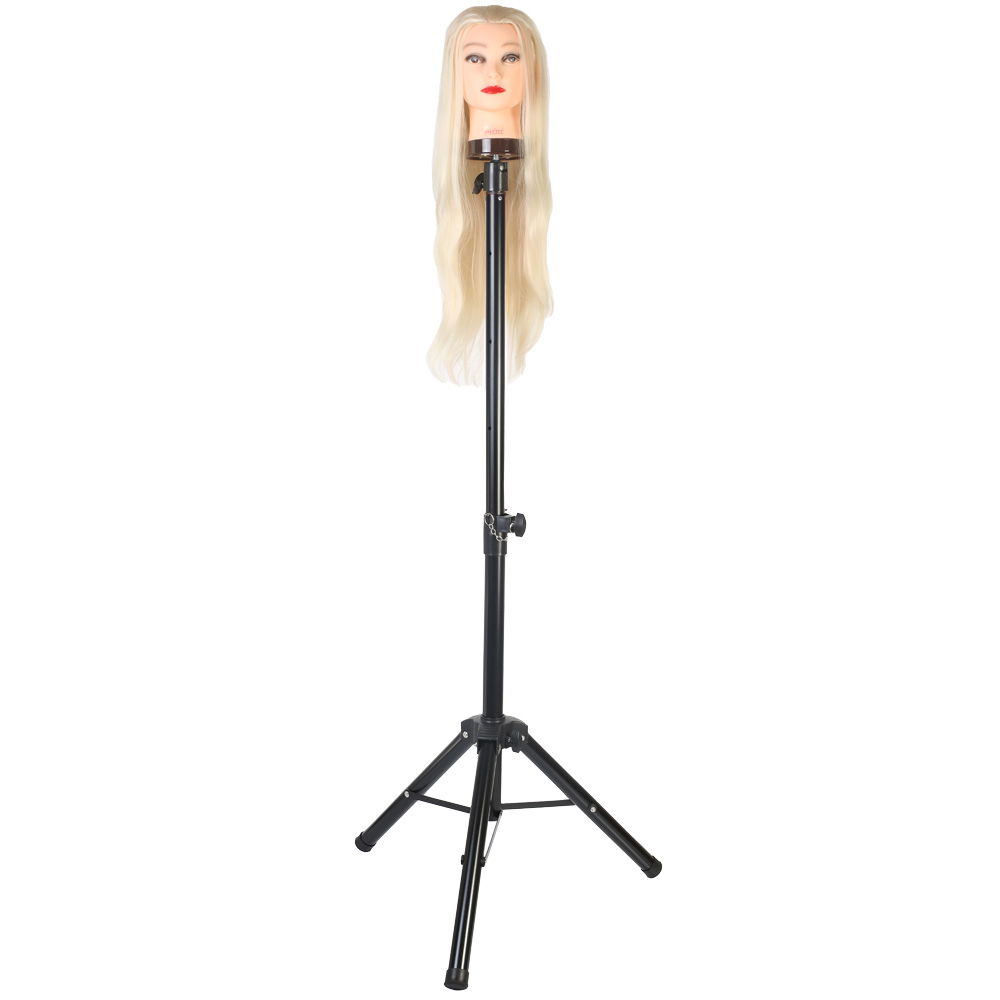 Metal Tripod / Black + Carrying Case For Custom Hairdresser Training Manikin