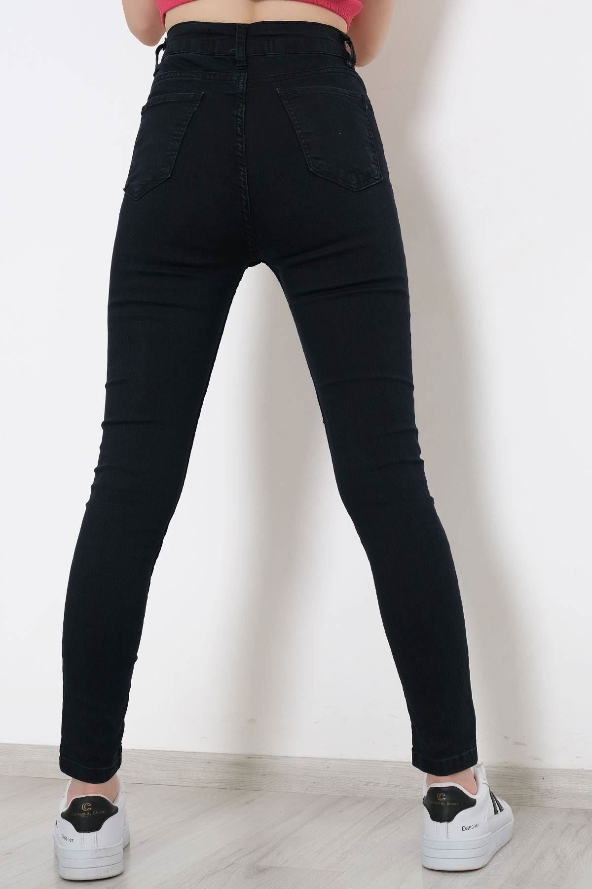 Super Lycra Jeans Pants Dark Blue