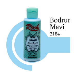 Rich Multi Surface 2184 Bodrum Blue Acrylic Paint 120 cc