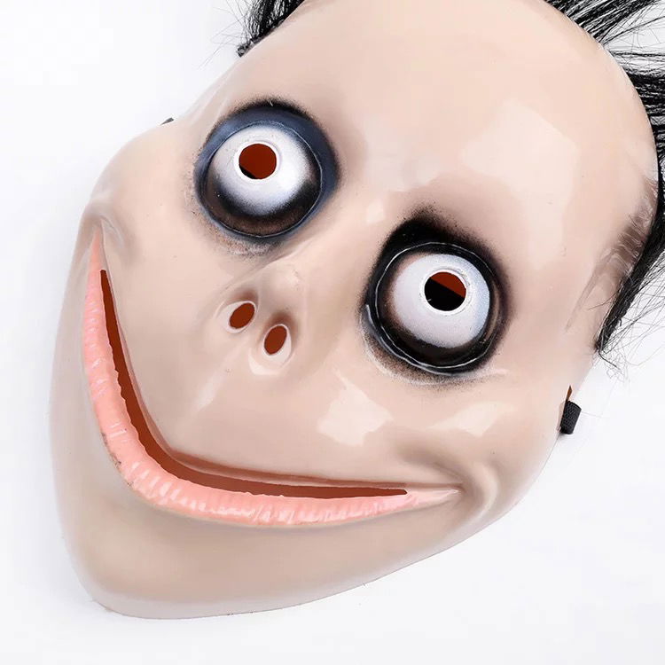 Scary Creepy Long Hair Momo Mask 24x16 cm