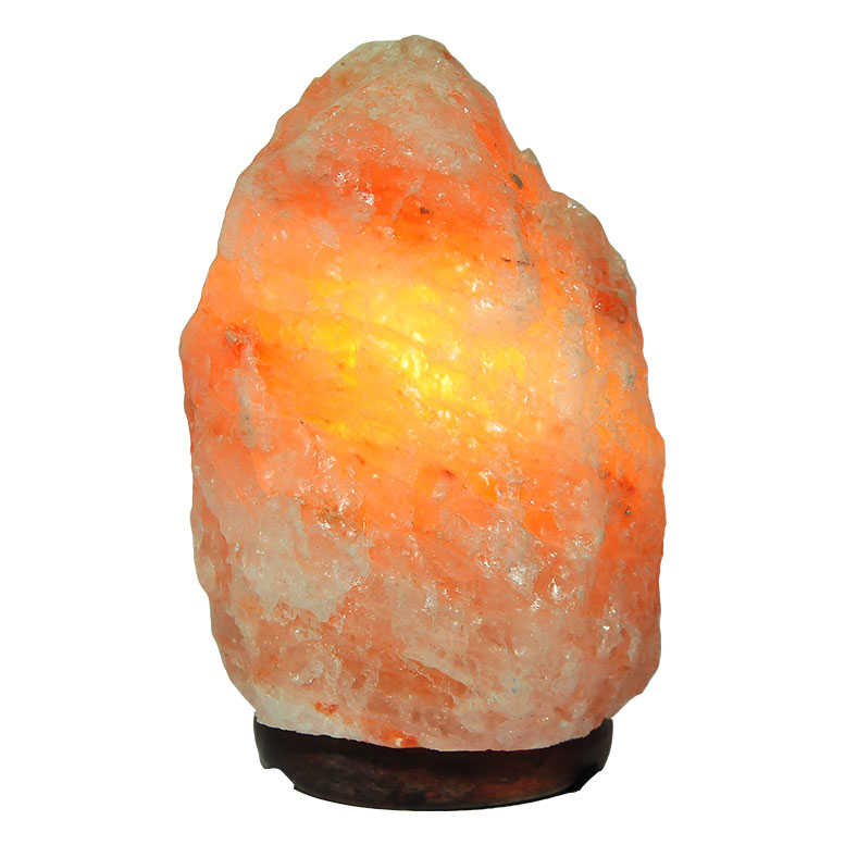 Natural Himalayan Rock Salt Lamp Wired Bulb Pink 1-2 Kg