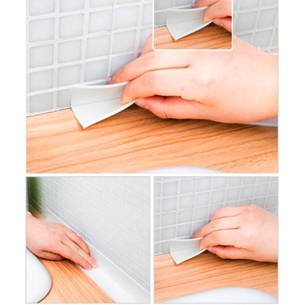 Gray Waterproof Tape Sink Bathtub Edge Banding (3.2m)