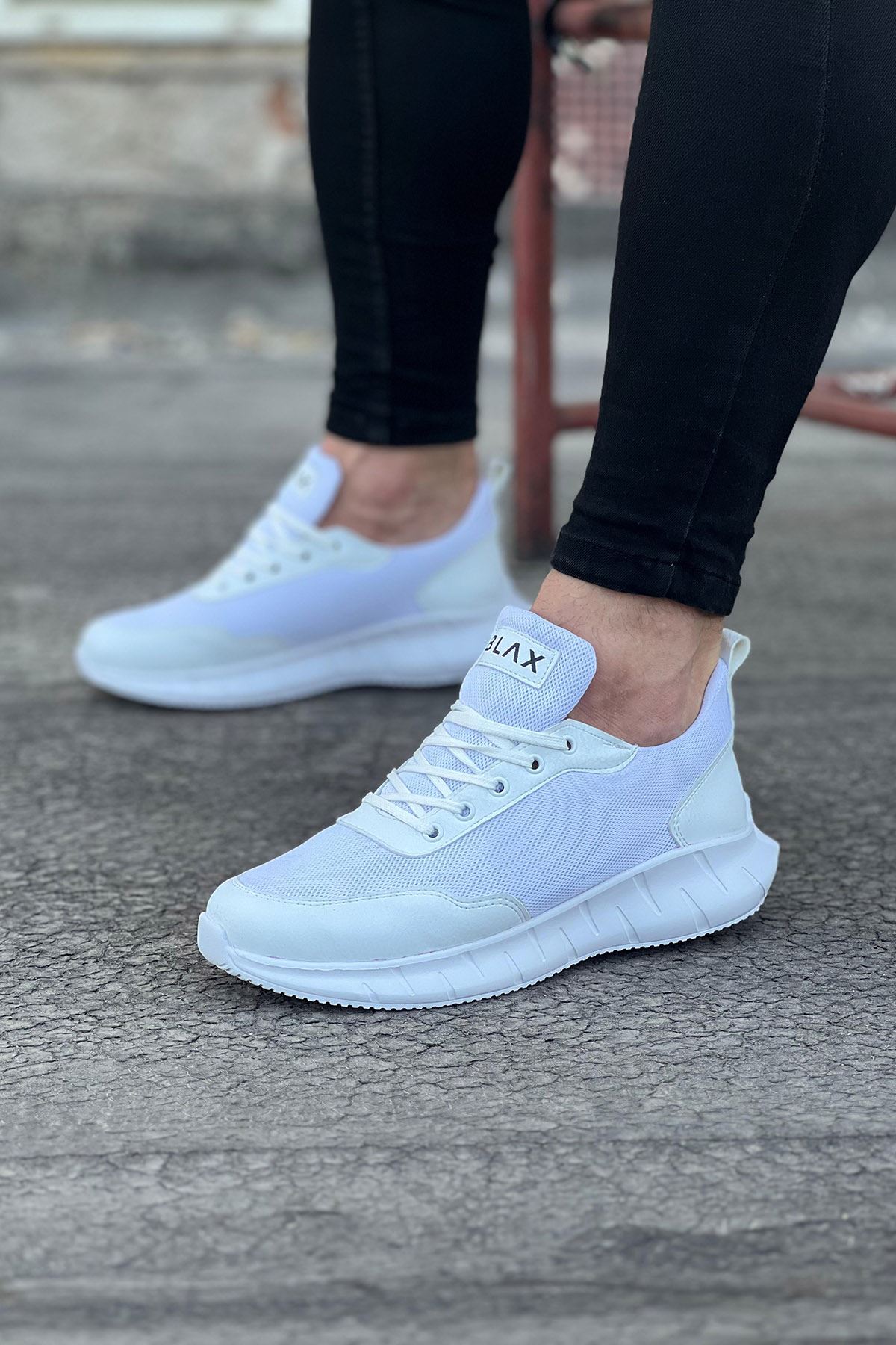 White Tricot Men's Sneakers