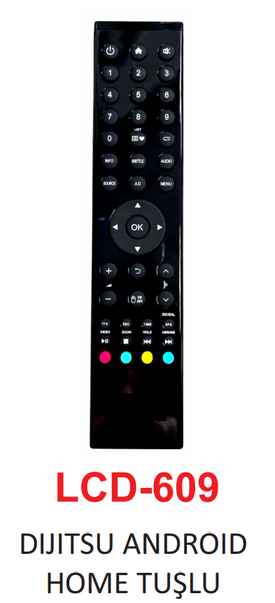 Dijitsu Android Series LCD-LED TV Remote Control LCD-609