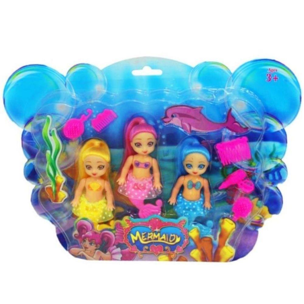 Cute Mermaids 3-Piece Figure Set