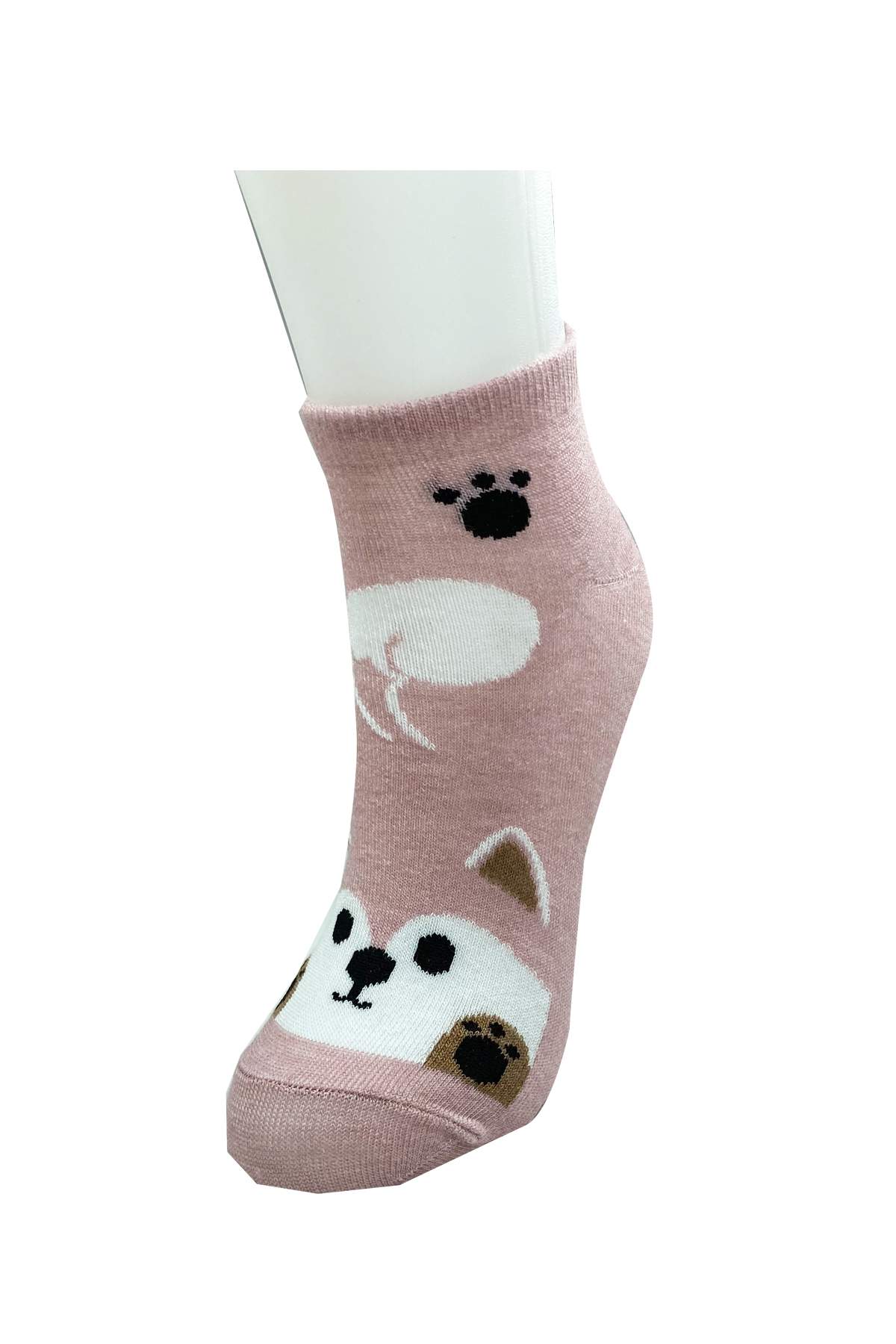 3 Pairs Cute Animal Printed Cotton Women Ankle Socks