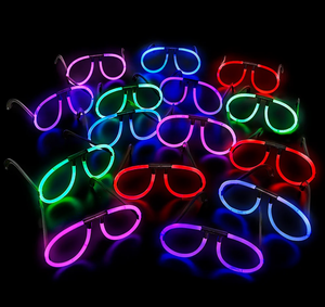 Glow In The Dark Phosphorescent Glow Glasses Phosphorescent Colorful Glasses 6Pcs