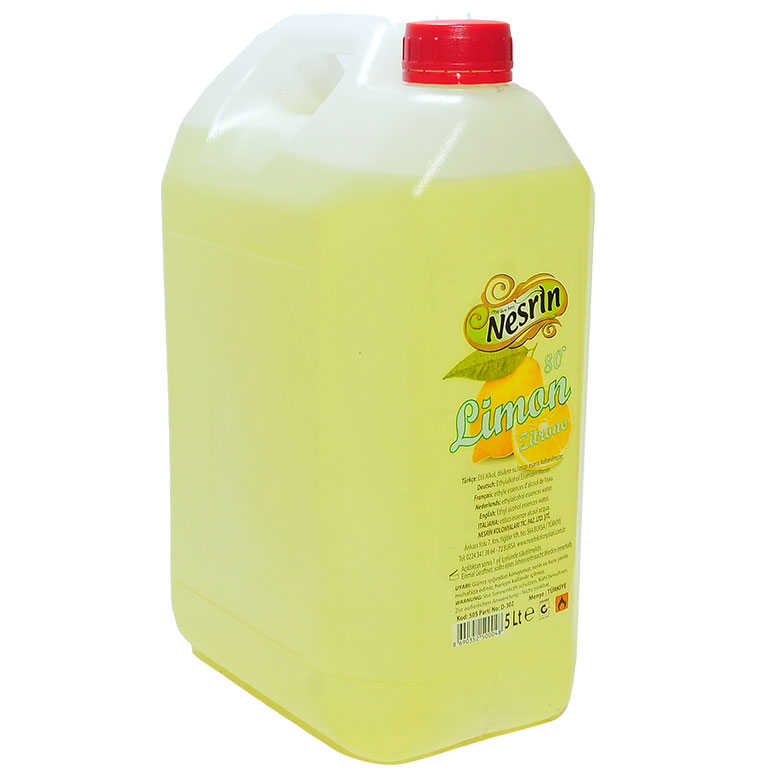 Lemon Cologne 80 Degrees Pet Canister 5 Lt