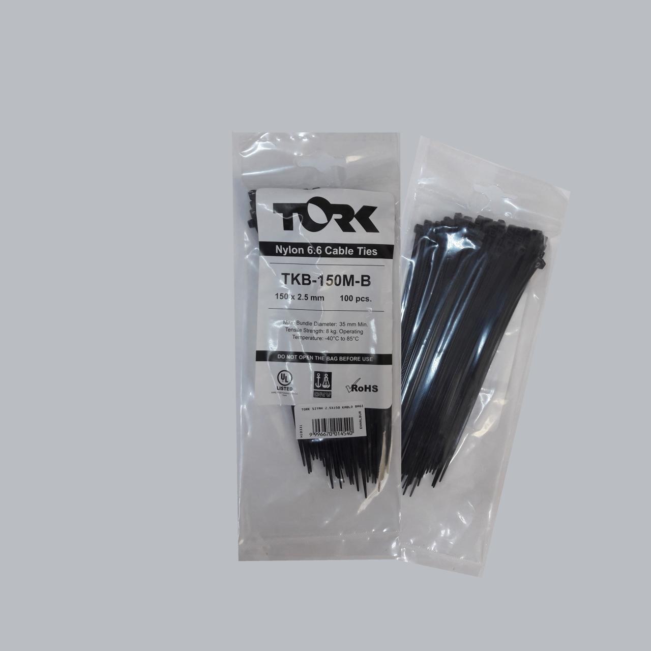 Tork Black Cable Tie 2.5x150