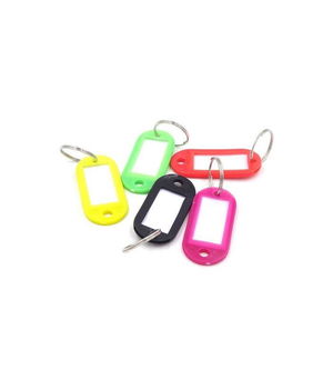 Plastic Keychain Colorful (10 Pieces)