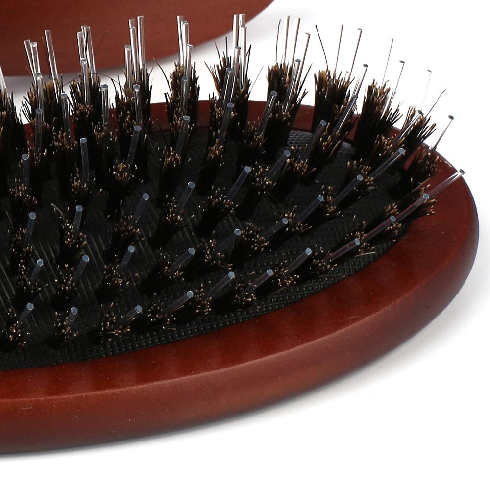 Welding Special Hair Detangling Brush / Natural Wood Mahogany