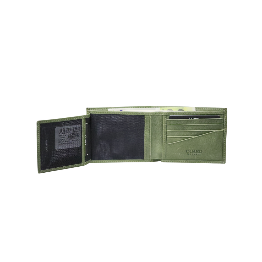 Green Tiguan Crazy Leather Men's Wallet