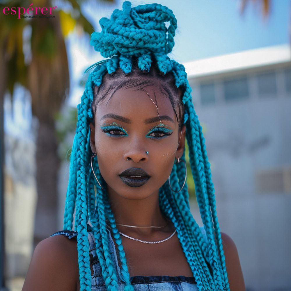 Synthetic Braiding Hair Esperer 100 Gr. / Turquoise