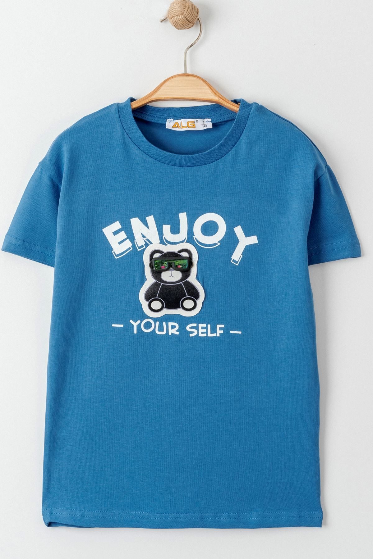 3-7 Years Printed Kids T-Shirt Blue