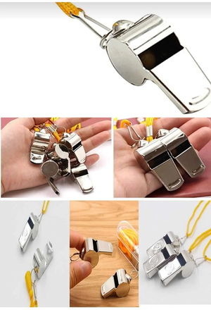 Metal Whistle - Referee Whistle - Earthquake Whistle - Camping Whistle 5 Pcs