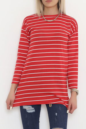 Striped Tunic Red