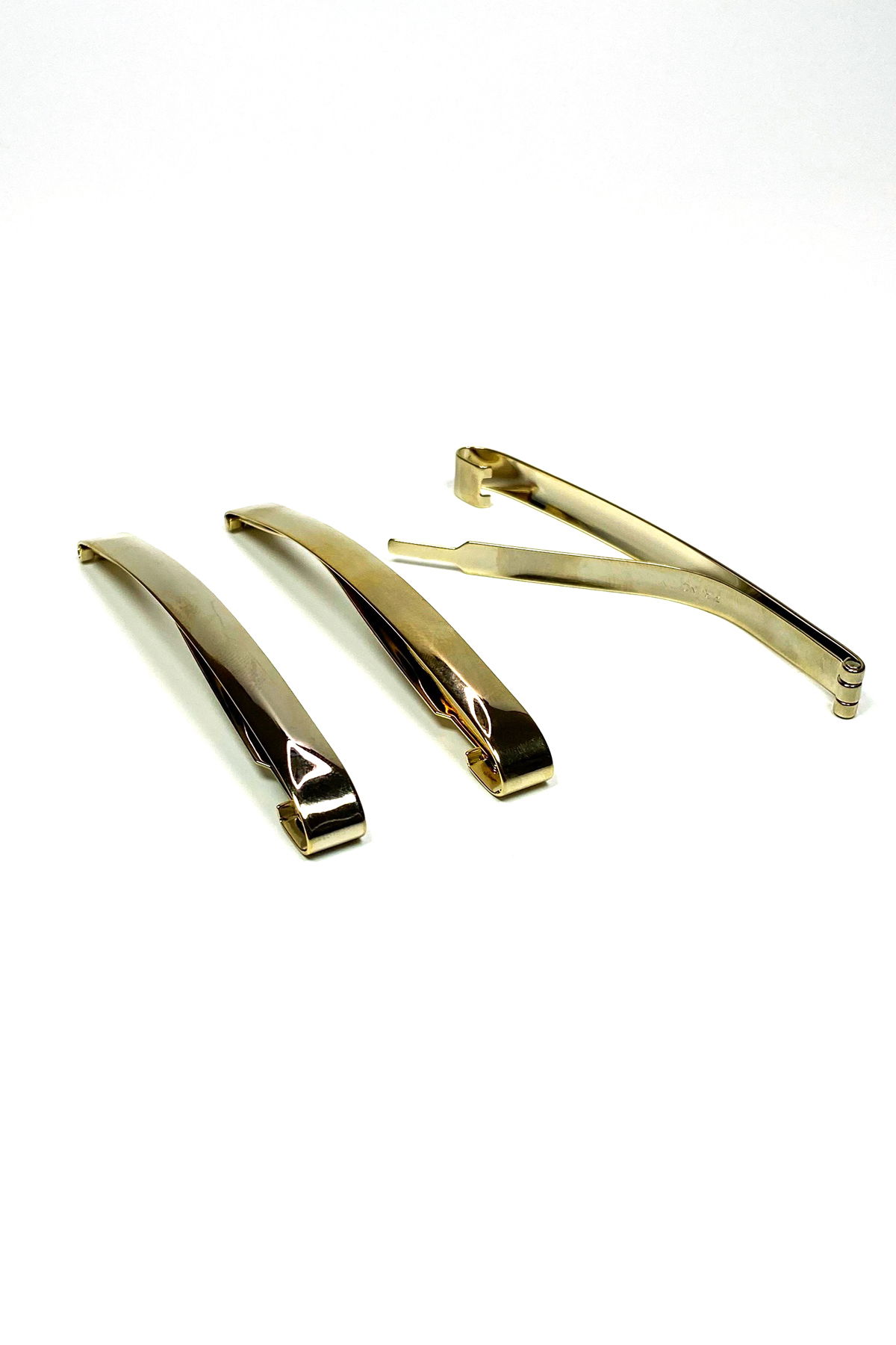 3 Pcs Metal Classic Hair Clips Original 9 cm