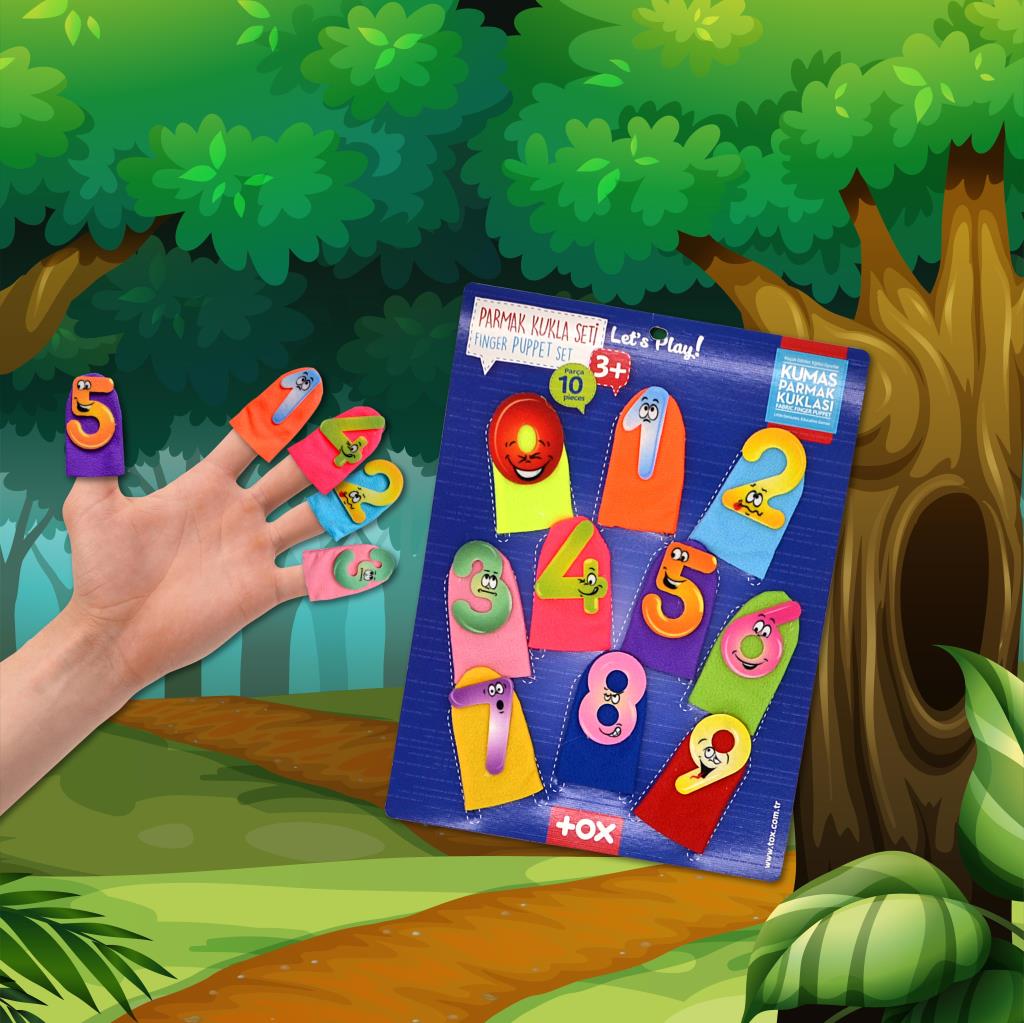 Numbers 10 Pieces Finger Puppet , Educational Toy