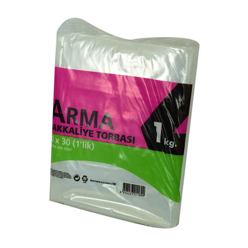 Nylon Bag Arma Transparent Grocery Nuts Candy Bag 20x30 (1 lik ) Approximately 265 Pieces 1000 Gr