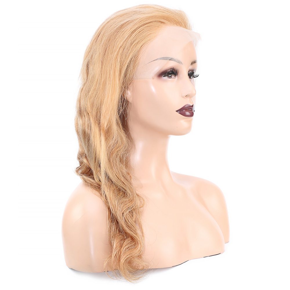 Wavy Front Lacy Real Hair Tulle Wig / Balköpük / 60/65cm