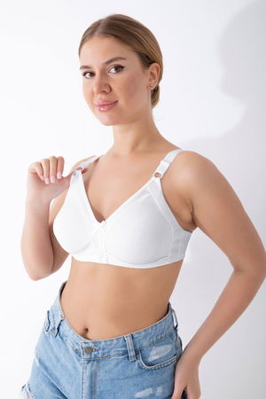 White Seamless Recovery Bra