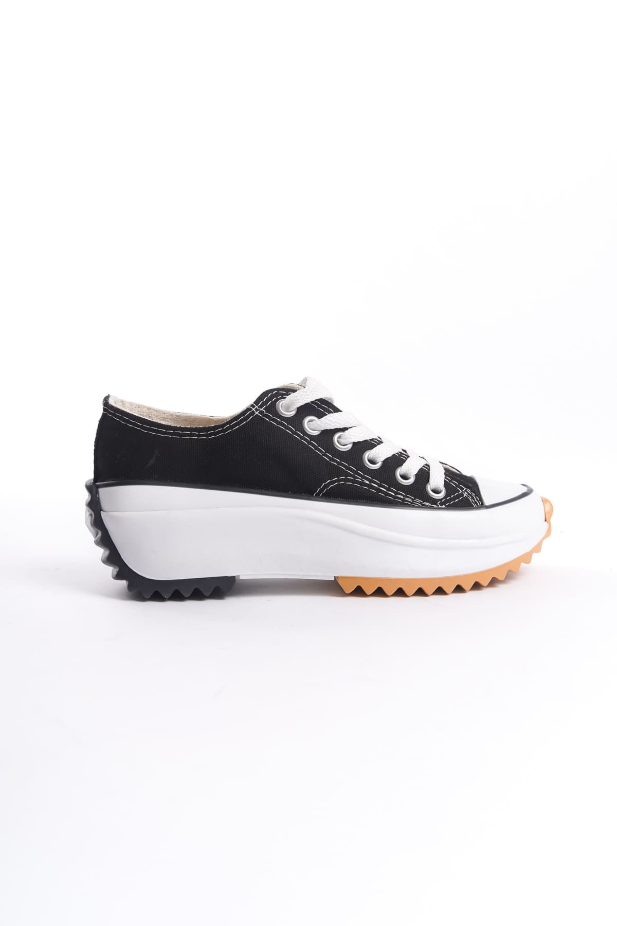 CLZ948 Lace-up Orthopedic Sole Women's Sneaker Shoes BT Black