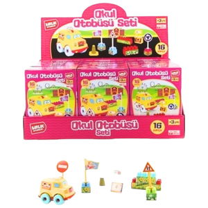 School Bus Set 16 Piece