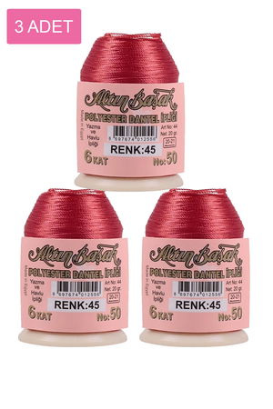 3 Pieces Altinbasak Oya and Lace Floss 20 gr - Turk - No: 045