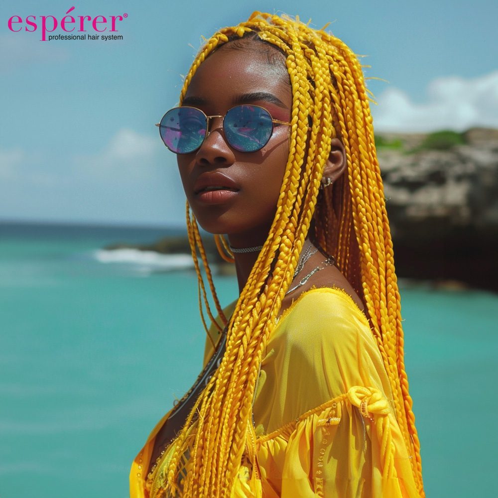 Synthetic Braiding Hair Esperer 100 Gr. / Yellow