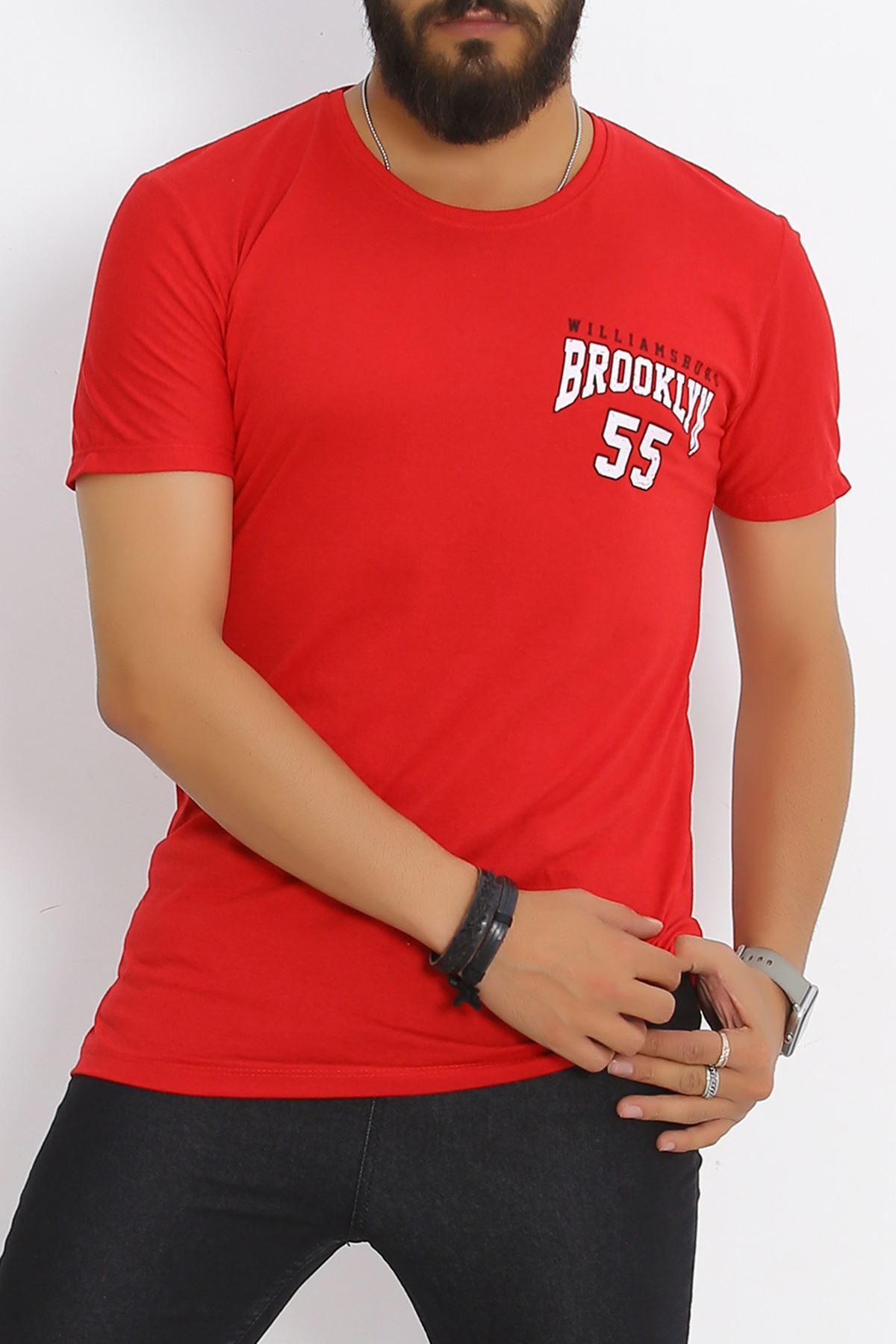 Printed T-shirt Red