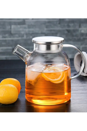 Borosilicate Glass Teapot with Steel Lid 1500ML Turk-CM-2003