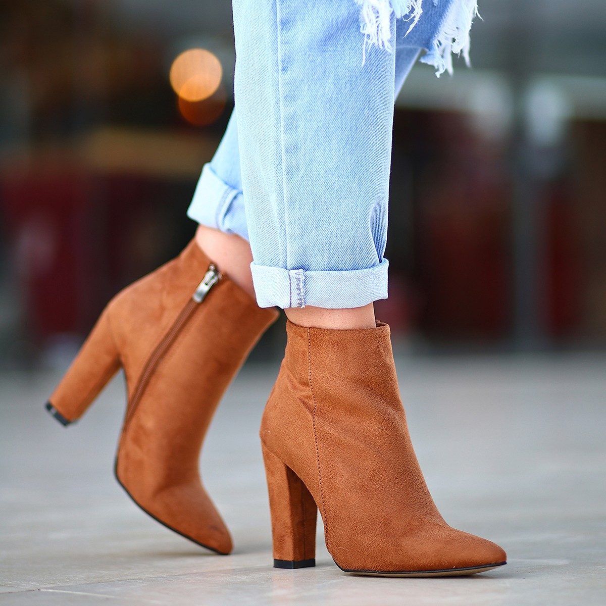 Taba Suede Heeled Boots