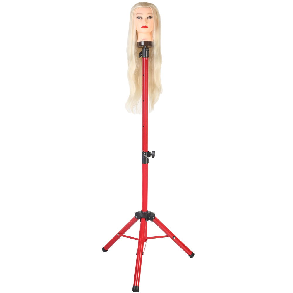 Metal Tripod / Red + Carrying Case For Custom Hairdresser Training Manikin