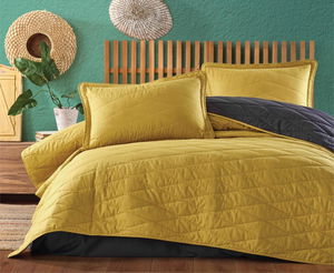 Single Bedspread Lorna v3 Yellow