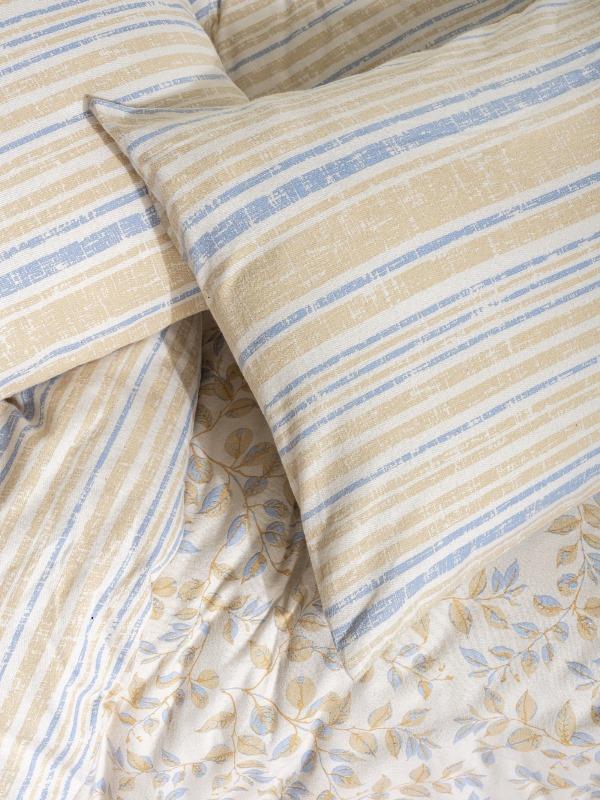 Flannel Duvet Cover Double Roof Blue