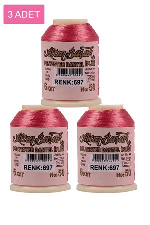 3 Pieces Altinbasak Oya and Lace Floss 20 gr - Turk - No: 697