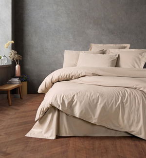 Beige Single Ranforce Duvet Cover Set