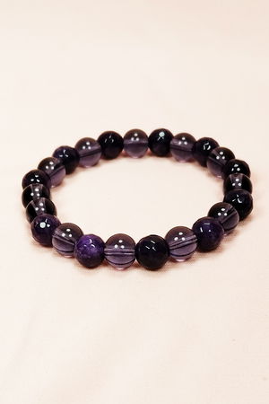 Amethyst Natural Stone Bracelet Boxed