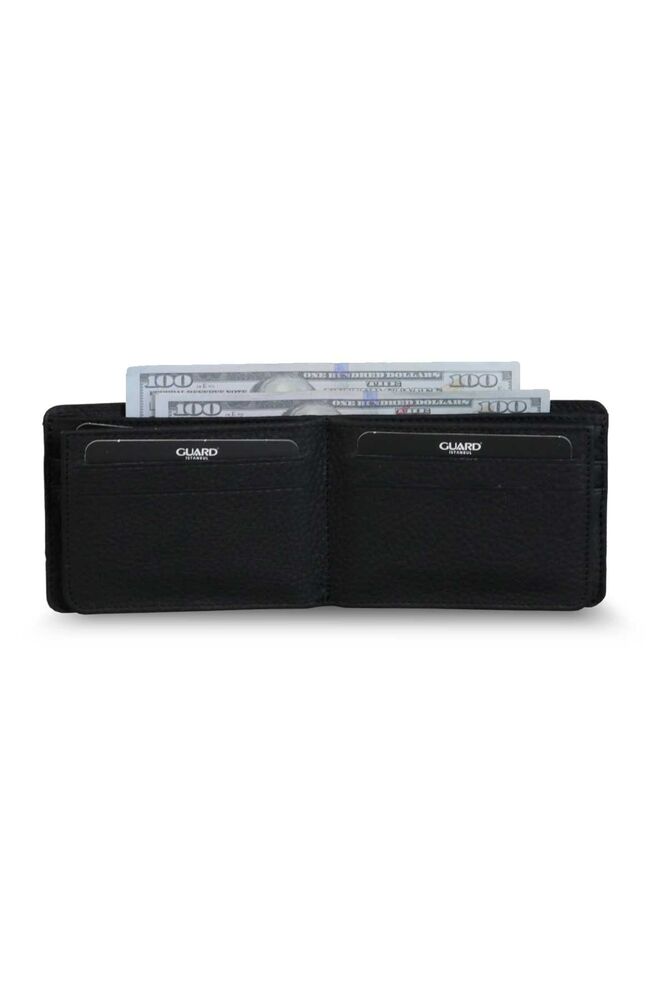 Matte Black Leather Men's Wallet