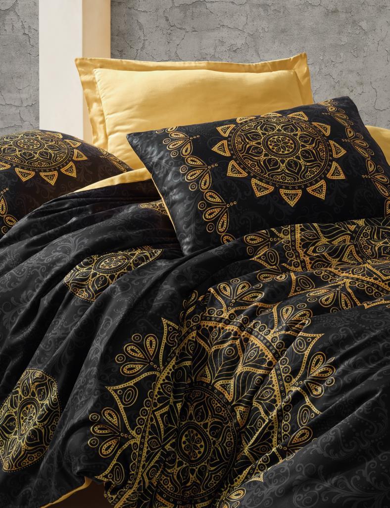 Double Satin Duvet Cover Alvina Gold