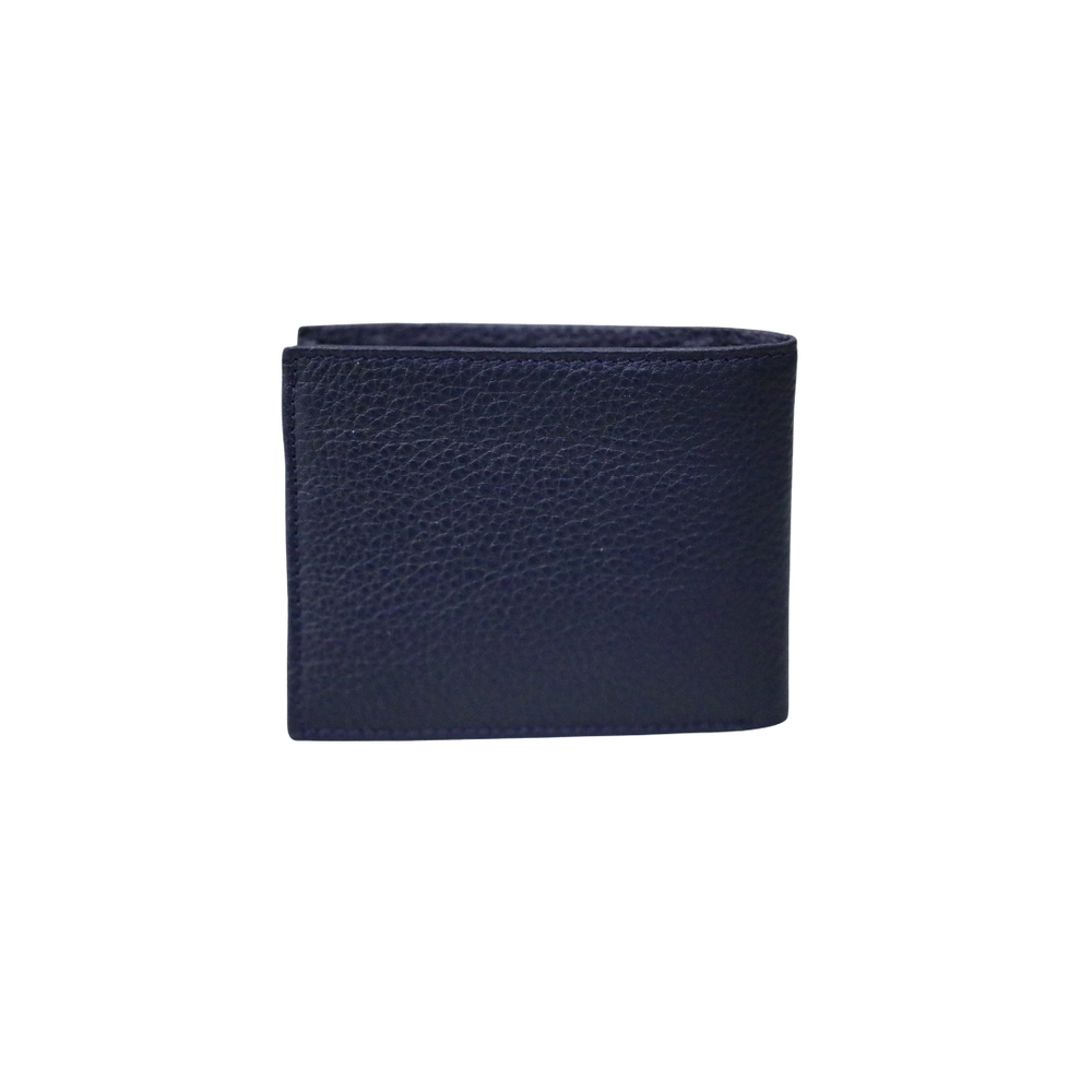 Navy Blue Leather Men's Wallet