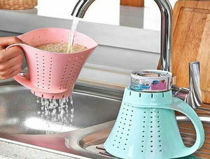 Pitcher-Shaped Brass Washing Strainer