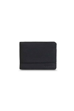 Matte Black Leather Men's Wallet