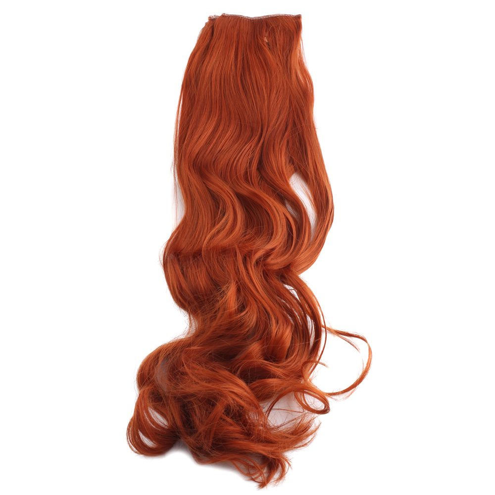 Kanekalon Fiber Synthetic Wavy 8 Piece Hair Snaps / Copper