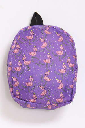 Printed Kids Bag Purple